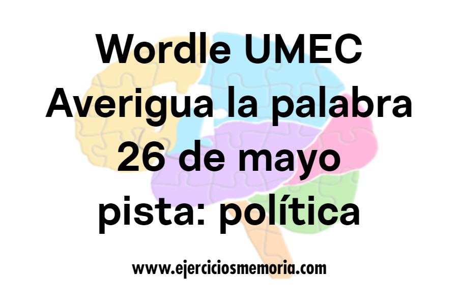 Wordle UMEC pista: política